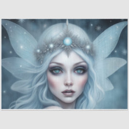 Winter Fairy Queen Decoupage Paper Seidenpapier