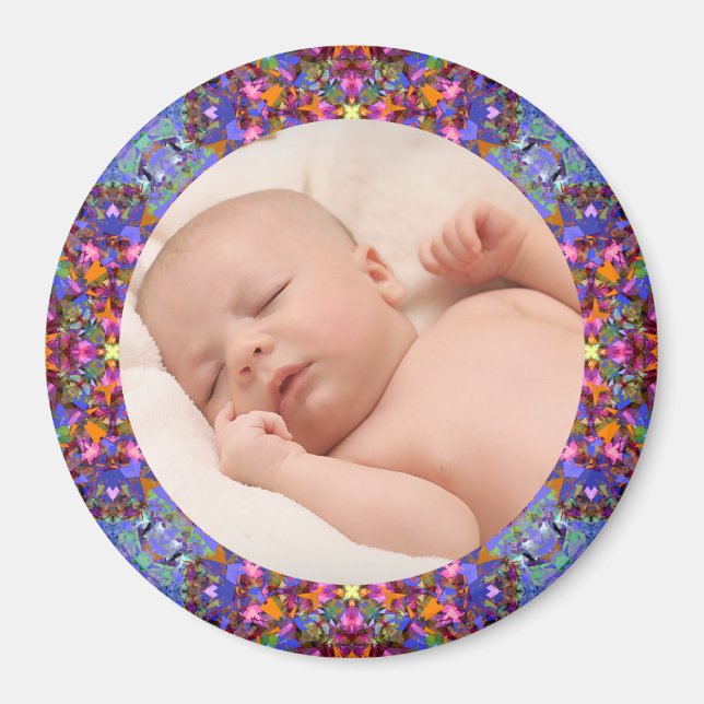 Winter Fall Frame Baby Großeltern-Foto Magnet (Vorne)