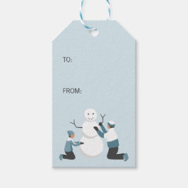 Winter Familienspass Weihnachtsfeiertag Geschenkanhänger