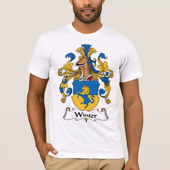 Winter-Familienwappen T-Shirt (Vorderseite)