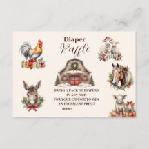 Winter Farm Animes Weihnachts Diapper Raffle