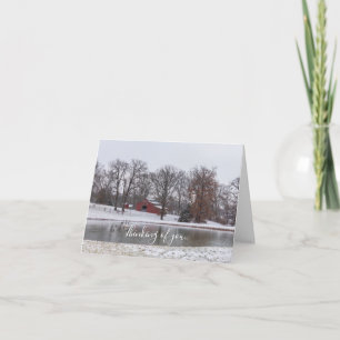 Winter Farm Pano Denken Sie an Ihre Karte