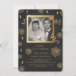 Winter-Feier-Foto-Einladung Einladung