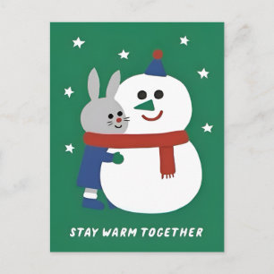 Winter-Feiertagsdesign Postkarte