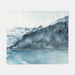 Winter-Fjorde Fleecedecke