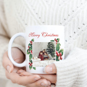 Winter Floral Berries   Weihnachten   FOTO Kaffeetasse