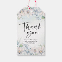 Winter floral danke für Tags