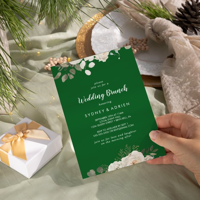 Winter floral |Einladung von Green Wedding Brunch Einladung (Von Creator hochgeladen)