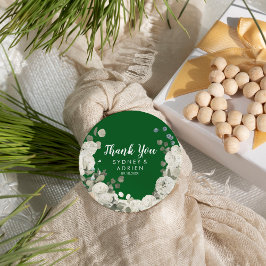Winter Floral|Green Wedding Danke Ihnen für Tags Geschenkanhänger
