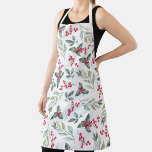 Winter Floral Pattern Schürze