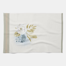 Winter Floral Watercolor Geschirrtuch