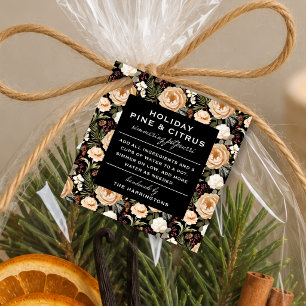 Winter Florals Holiday Simmer Potpourri Set Geschenkanhänger