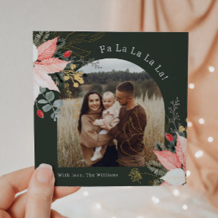 Winter Florentiner Arch Falknerei - La La La La La Feiertagskarte