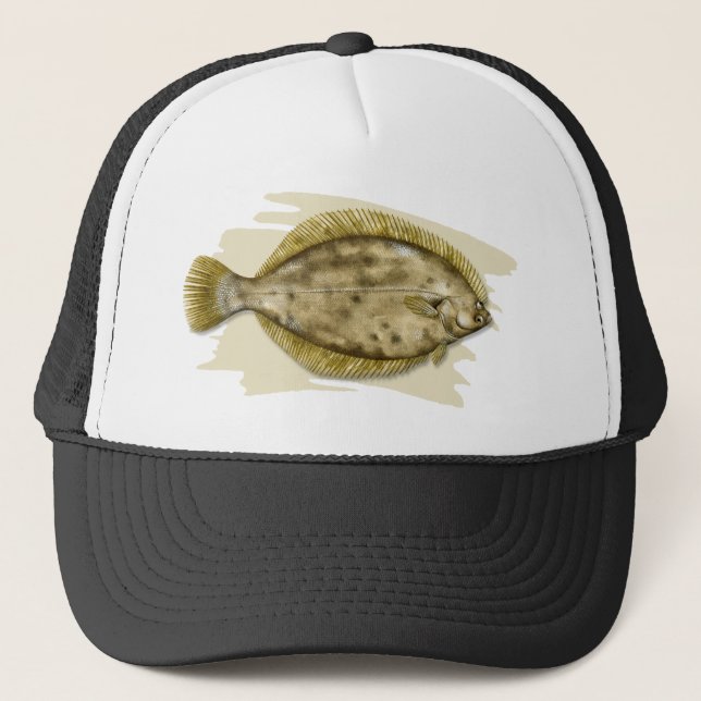 Winter Flounder Trucker Hat Truckerkappe (Vorderseite)