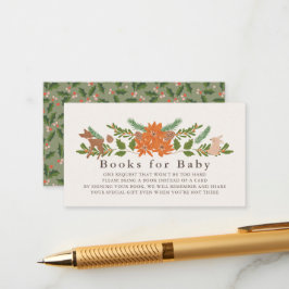 Winter Foliage Baby Showbuchanfrage Begleitkarte