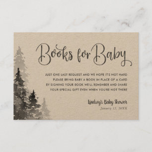 Winter Forest Baby Showcard Buchungsanfrage Begleitkarte