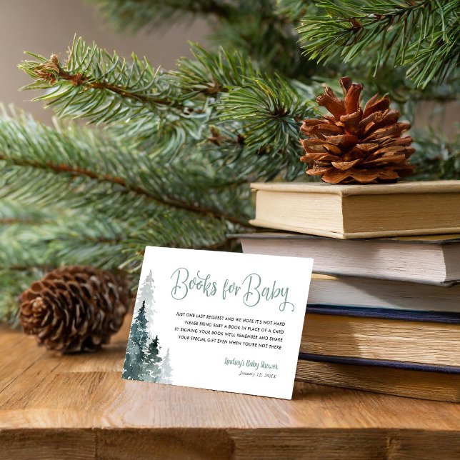 Winter Forest Baby Showcard Buchungsanfrage Begleitkarte (Von Creator hochgeladen)