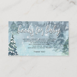 Winter Forest Book for Baby Showgame Begleitkarte