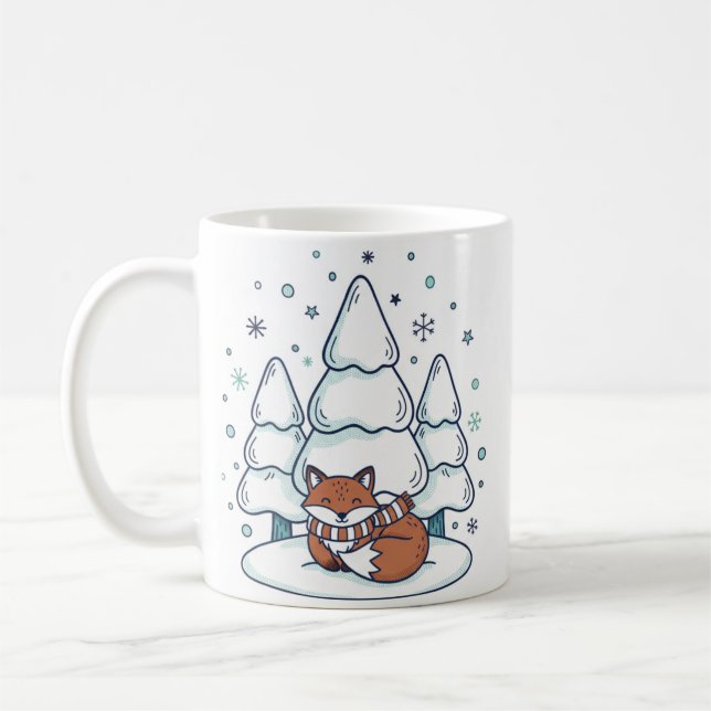 Winter Forest Ceramic Mug (11oz) Kaffeetasse (Links)
