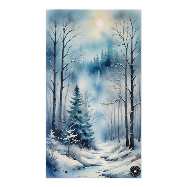 Winter Forest Print Fotodruck (Vorne)