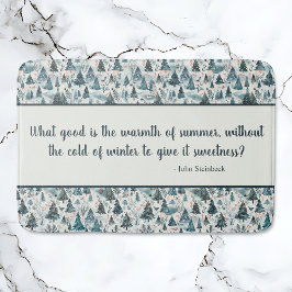 Winter Forest Serenity Badematte