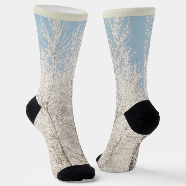 Winter Forest Socks Snow Camouflage Socks  Socken (Gewinkelt)