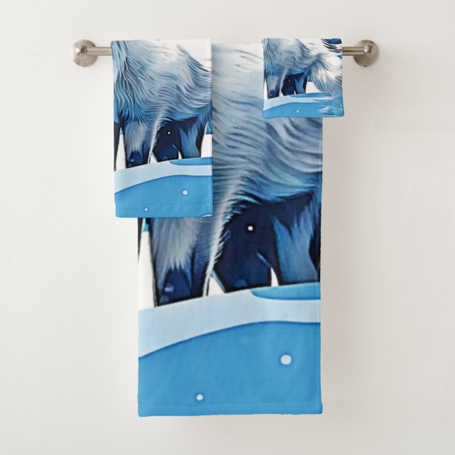 Winter Fox Art Badhandtuch Set (Insitu)