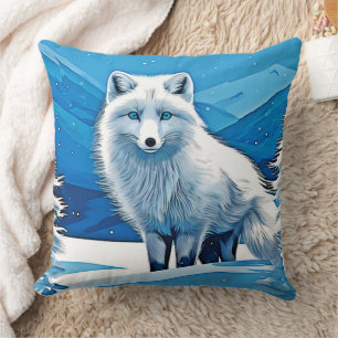 Winter Fox Art Kissen