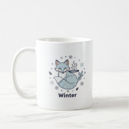 Winter Fox Coffee Mug – Cute Snowflake Ceramic Mug Kaffeetasse