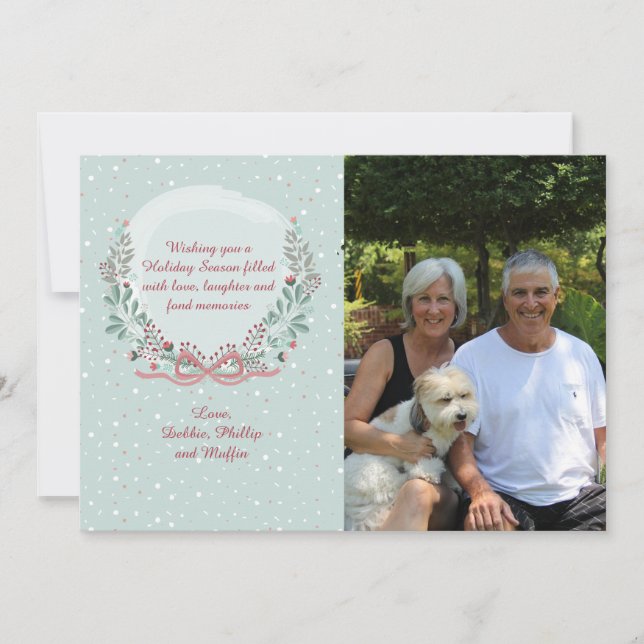 Winter Frame Foto Ferienkarte Feiertagskarte (Vorderseite)