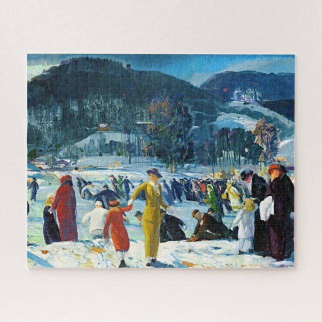 Winter Freude Puzzle – Bellows Fine Art Szene (Horizontal)