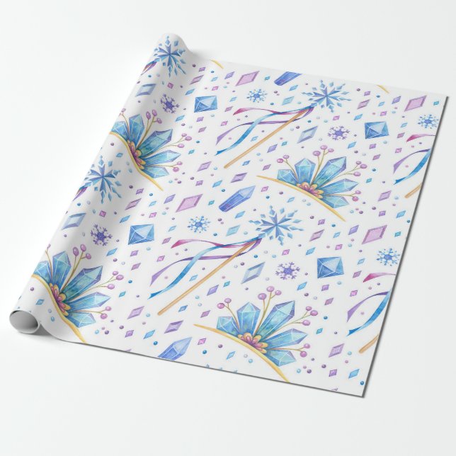 Winter Frozen Tale Wrapping Paper Geschenkpapier (Ungerollt)