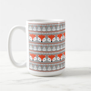 Winter-Füchse-Weihnachtsmuster  Kaffeetasse