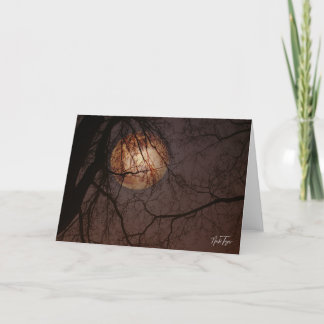 Winter Full Moon notecard Dankeskarte