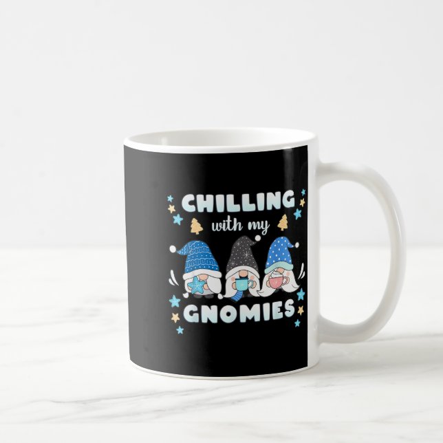 Winter, Funny Nordic Christmas Gnomes  Kaffeetasse (Rechts)