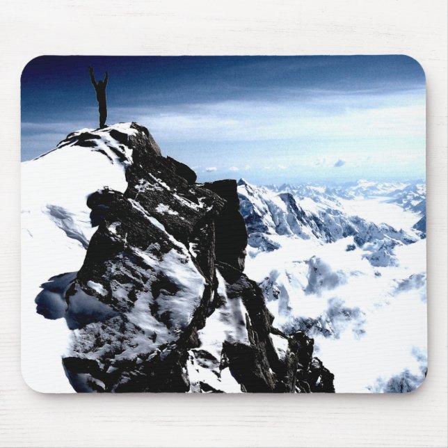 Winter für Bergsteiger Mousepad (Vorne)