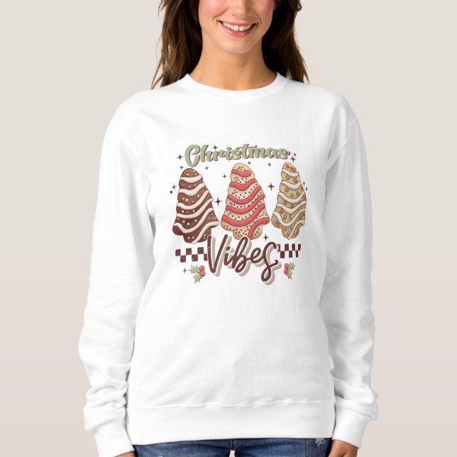 Winter für ihre Weihnachtsvillen Sweatshirt (Vorderseite)