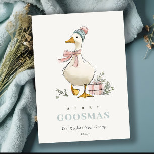 Winter-Gans Weihnachten Lustig Fröhliche Goosmas