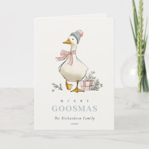 Winter-Gans Weihnachten Lustige Fröhliche Goosmas