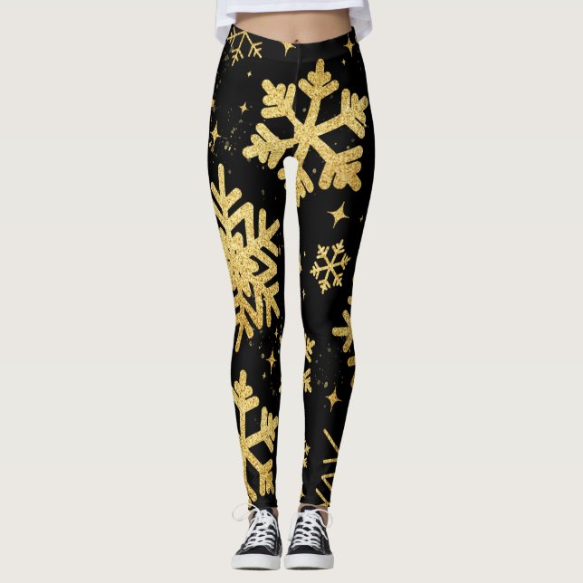 Winter Garnet Glow Luxe Leggings (Vorderseite)