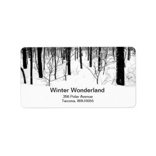 Winter-Geist Adressaufkleber