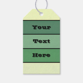 Winter Gelbe Streifen auf Wasserfarbpapier Geschenkanhänger