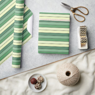 Winter Gelbe Streifen auf Wasserfarbpapier Geschenkpapier