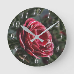 Winter-Geschenkuhr Runde Wanduhr