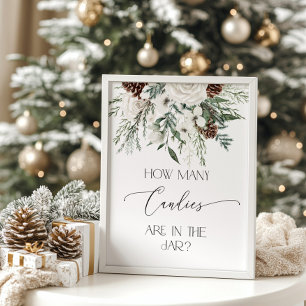 Winter geschlechtsneutral Schätzung wie viele Bonb Poster