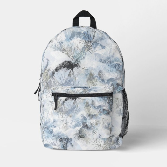 Winter-Ghillie-Anzug-Muster Bedruckter Rucksack (Vorderseite)