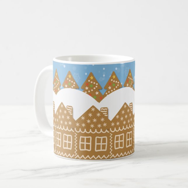 Winter Gingerbread Street Kaffeetasse (Vorderseite Links)
