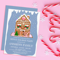 Winter Gingerbrot Candy House Corporate Holiday