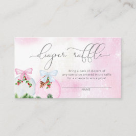 Winter Girl Duschdieger Tombola Begleitkarte