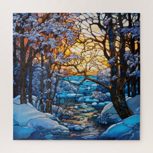 Winter-Glass-Puzzle Puzzle (Vertikal)